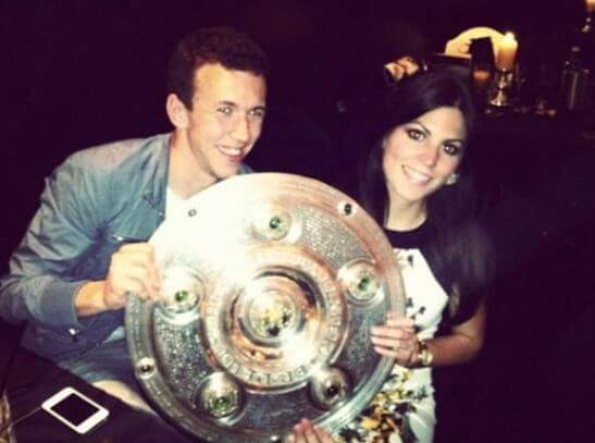 Josipa Perisic with her husband Ivan Perisic in their earlier days.